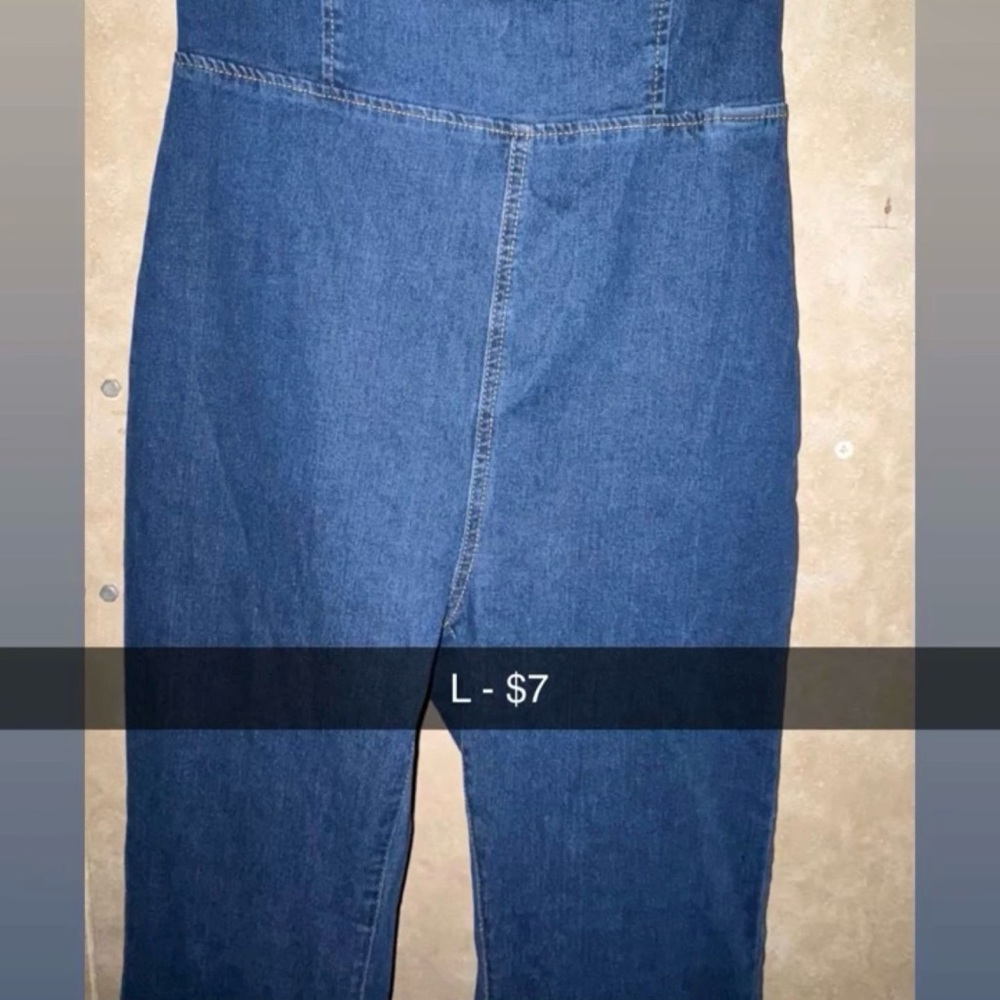 Elegant Denim Women's Pantsuit
